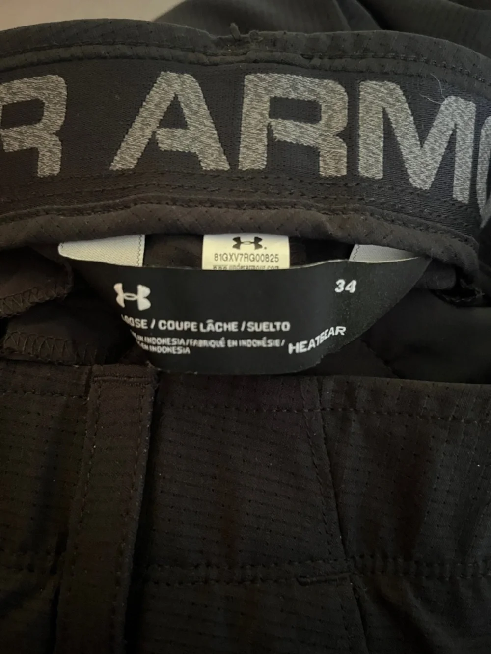 Under Armour Men's Loose fit Black Dress/Golf heatgear Pants